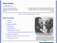 Tablet Screenshot of mindjustice.org